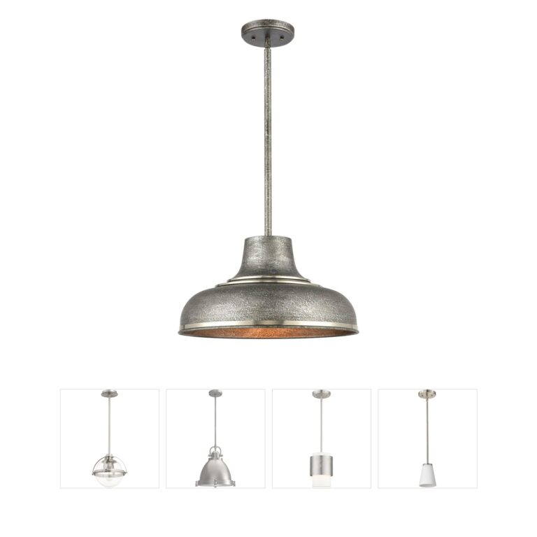 Atlas Lighting & Home Kerin Textured Steel Pendant