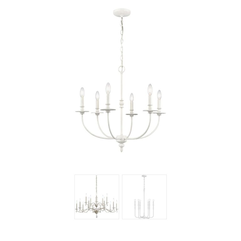 Atlas Lighting & Home Hartford Steel 6-Light Chandelier