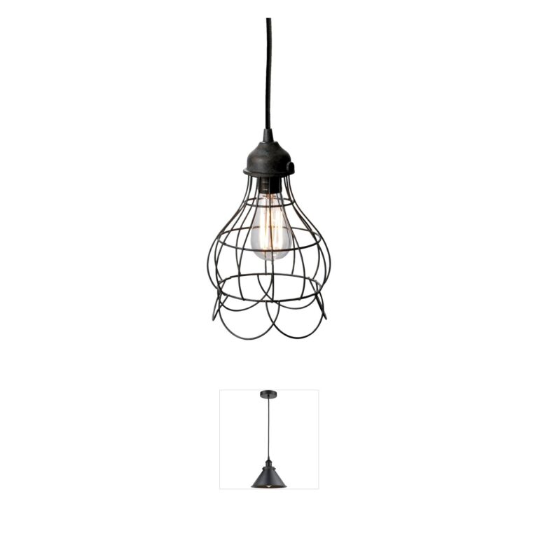 Atlas Lighting & Home Wire 6-Inch Oil Rubbed Bronze Metal Lantern Mini Pendant