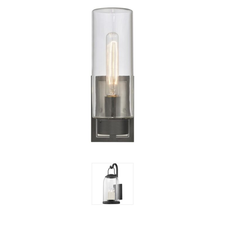 Atlas Lighting & Home Garity 13.5" Handblown Glass Outdoor Wall Sconce