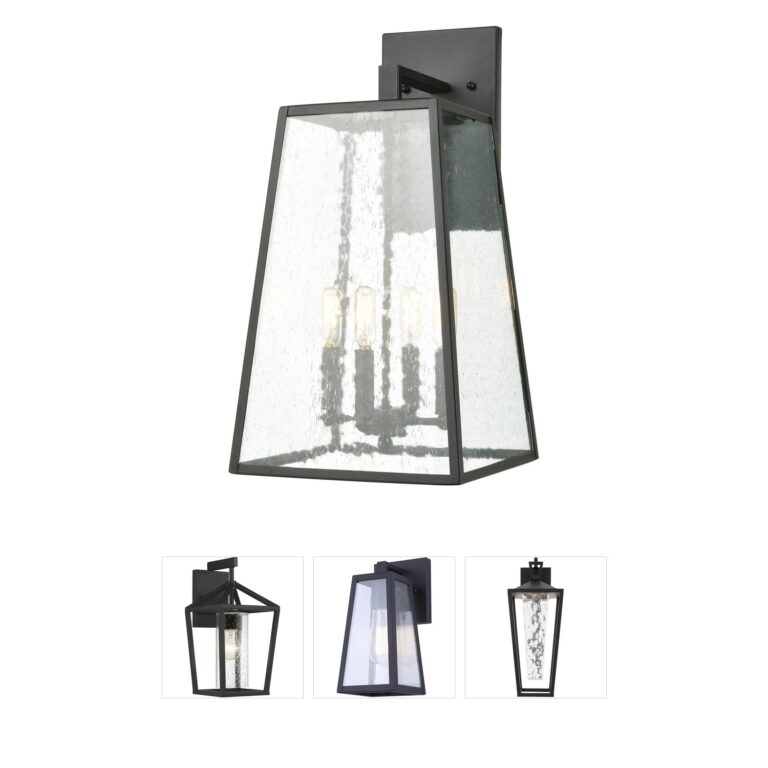 Atlas Lighting & Home Meditterano Matte Black 4-Light Sconce