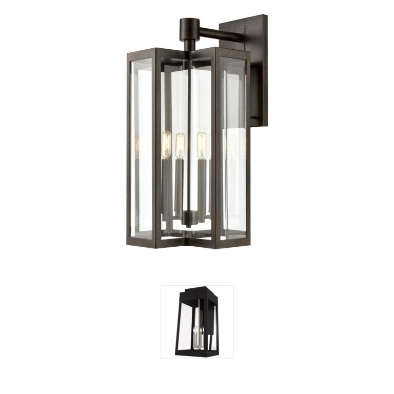 Atlas Lighting & Home Bianca 4-Light Hazelnut Bronze Outdoor Wall Sconce