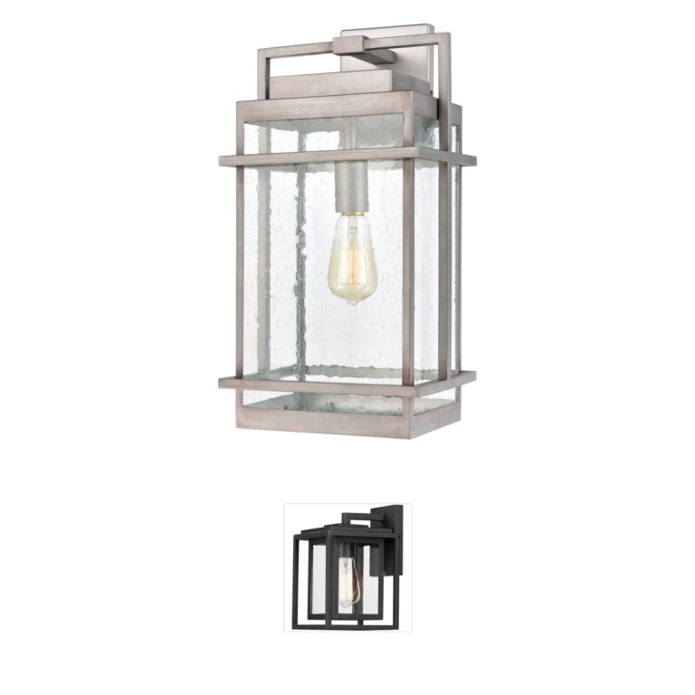 Atlas Lighting & Home Breckenridge 22-Inch Weathered Zinc Outdoor Sconce