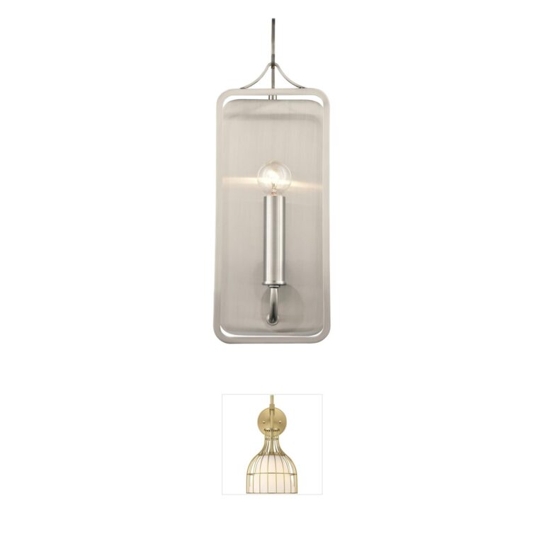 Atlas Lighting & Home Merge 15" Chrome and Clear Glass Wall Sconce