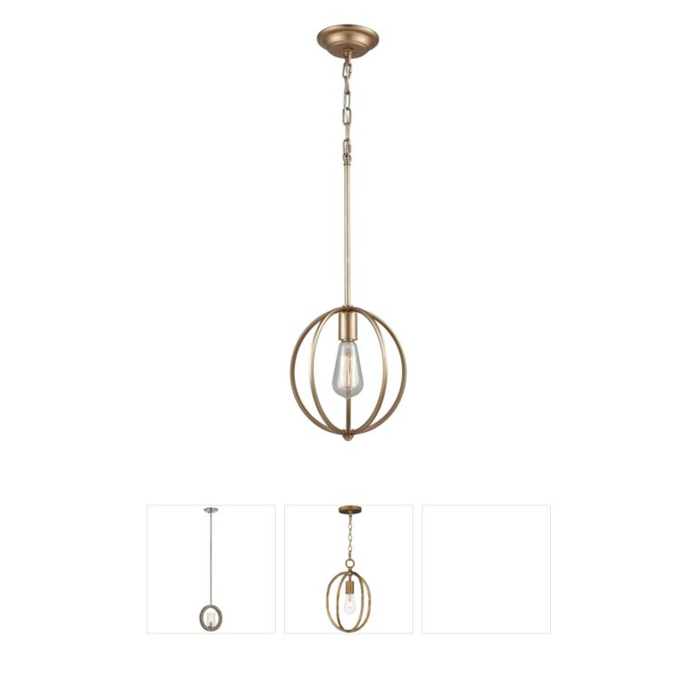 Atlas Lighting & Home Stanton Metal Mini Pendant in Matte Gold