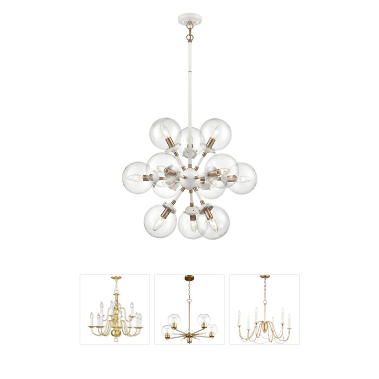 Atlas Lighting & Home Boudreaux 12-Light Cluster Chandelier