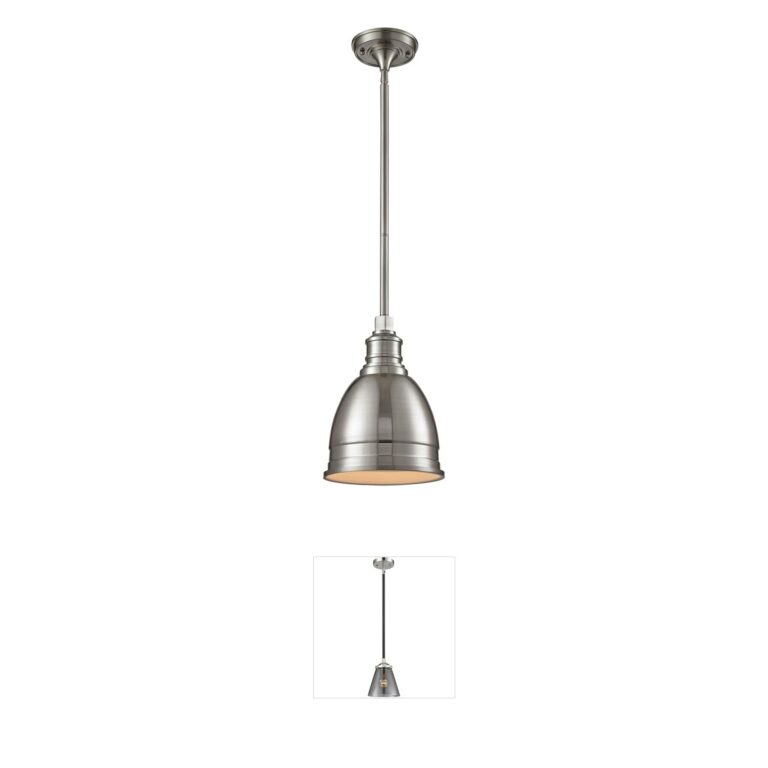 Atlas Lighting & Home Carolton Brushed Nickel Mini Pendant
