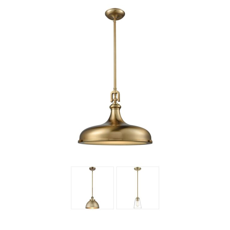 Atlas Lighting & Home Rutherford Frosted Glass Pendant