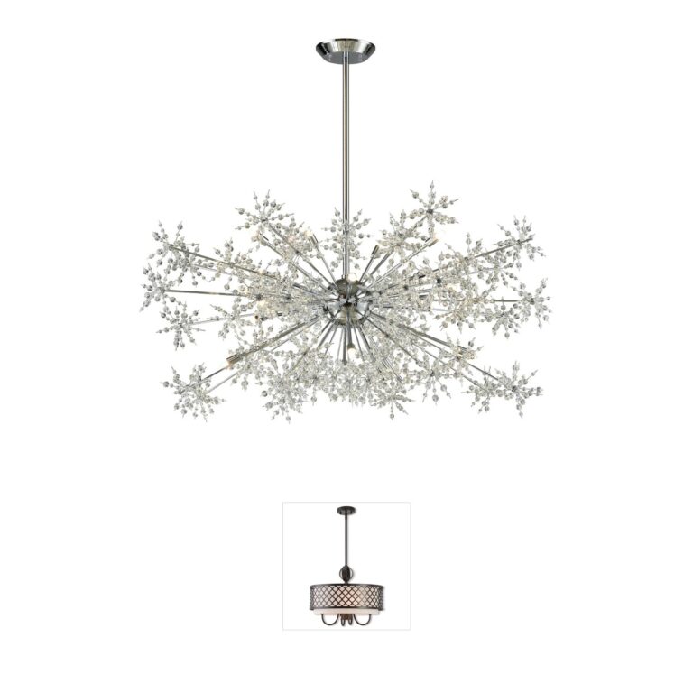 Atlas Lighting & Home Snowburst 20-Light Crystal Chandelier