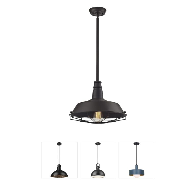 Atlas Lighting & Home Warehouse 1-Light Oil Rubbed Bronze Metal Pendant