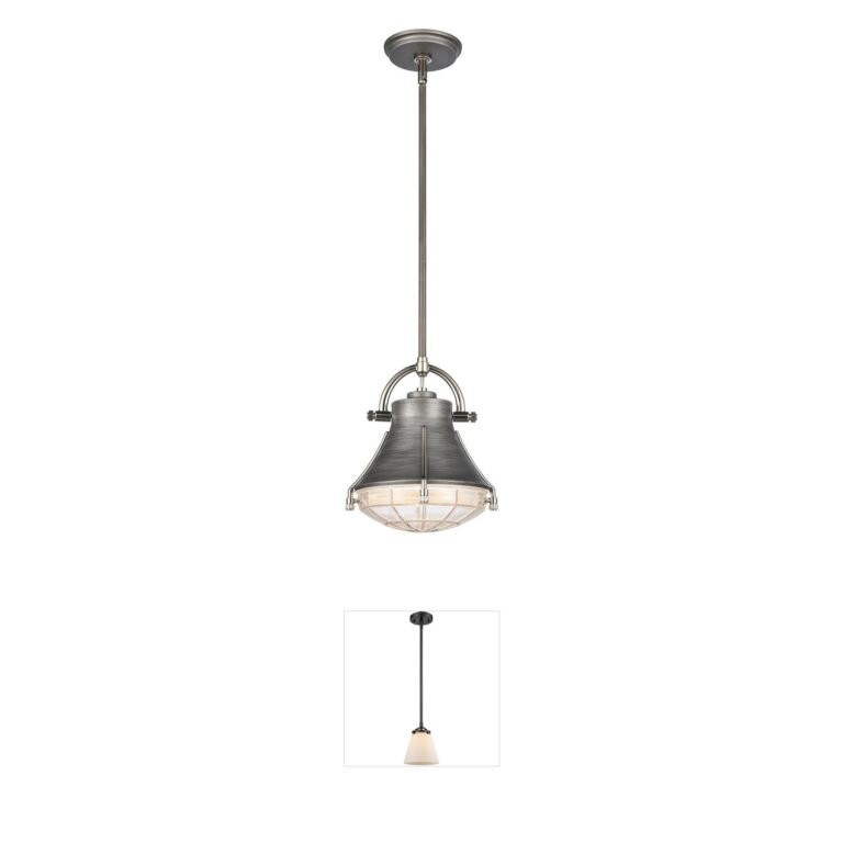 Atlas Lighting & Home Urbanite Weathered Zinc 9-Inch Mini Pendant