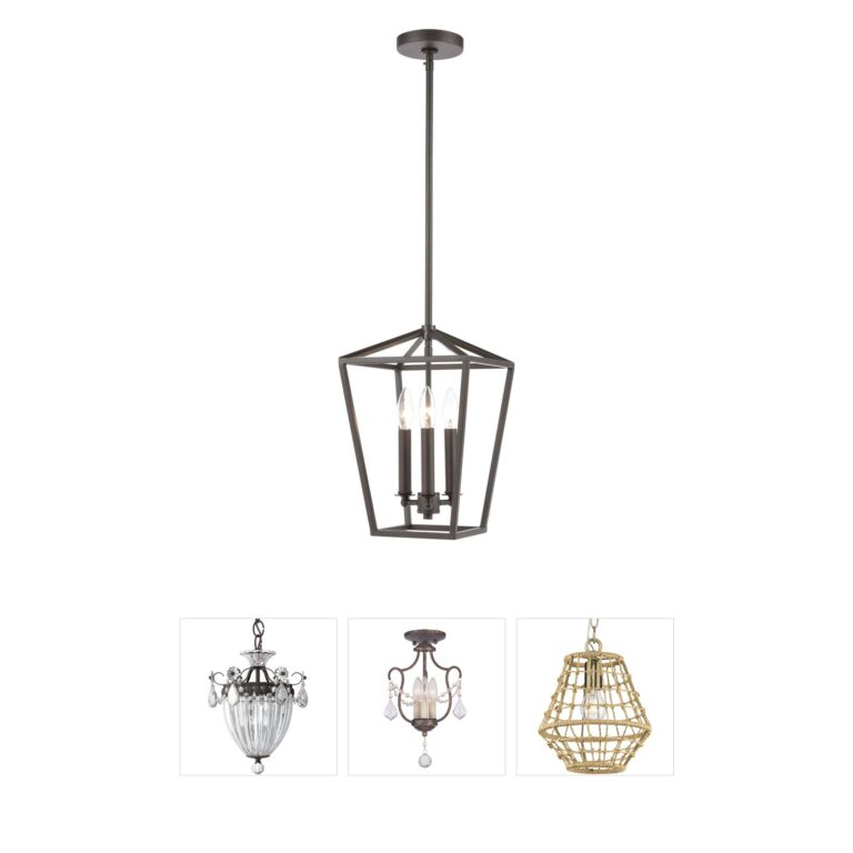 Atlas Lighting & Home Fairfax 3-Light Steel Mini Pendant