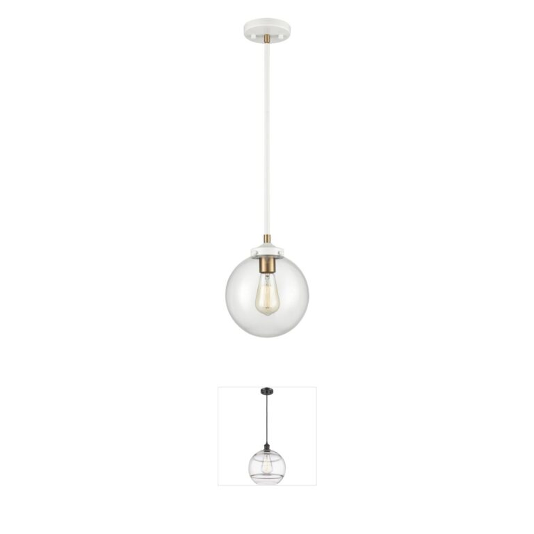 Atlas Lighting & Home Boudreaux Matte White Globe Mini Pendant