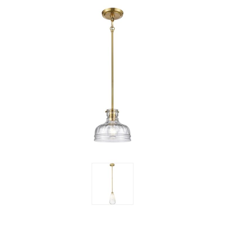 Atlas Lighting & Home Orinoco Handblown Glass Mini Pendant