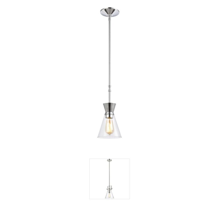 Atlas Lighting & Home Modley Polished Chrome Steel Mini Pendant
