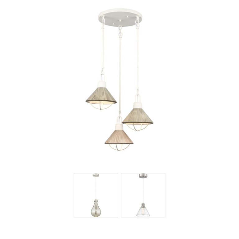 Atlas Lighting & Home Cape May White Coral Driftwood Pendant