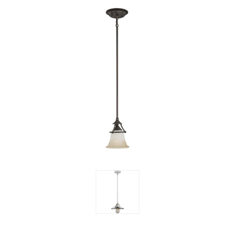 Atlas Lighting & Home Harmony 7-Inch Aged Bronze Pendant