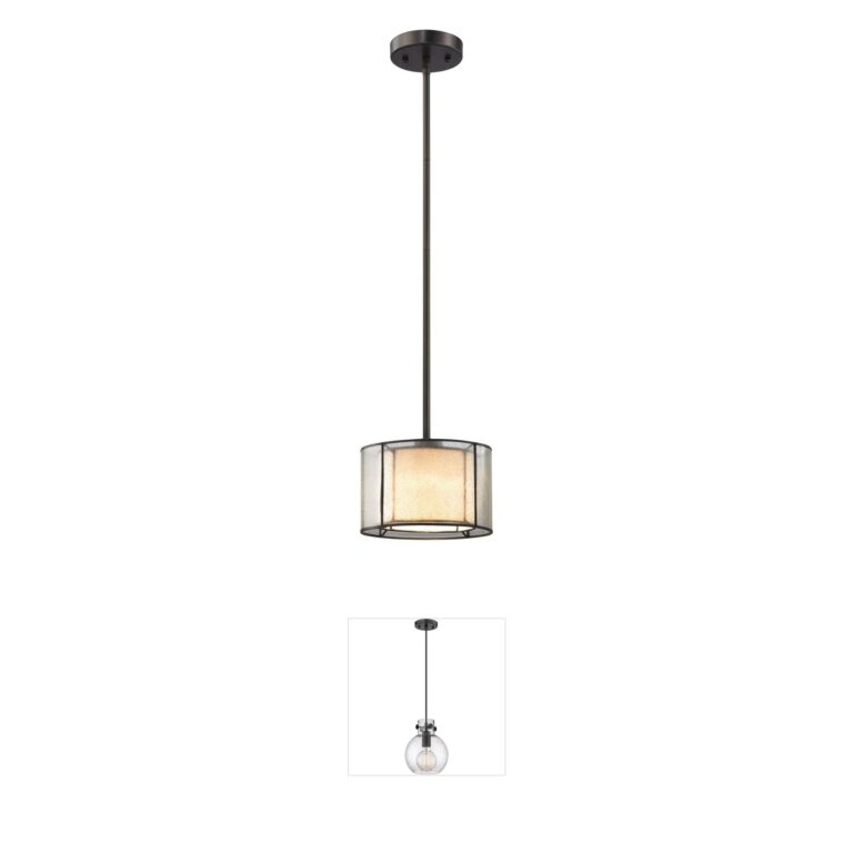Atlas Lighting & Home Mirage Seeded Glass Mini Pendant