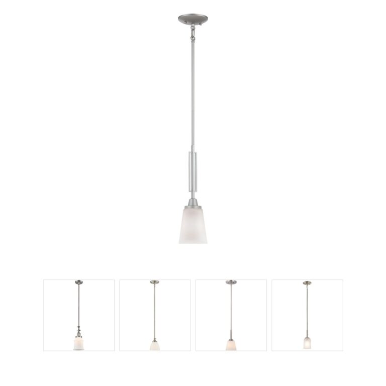 Atlas Lighting & Home Wright Matte Nickel Mini Pendant