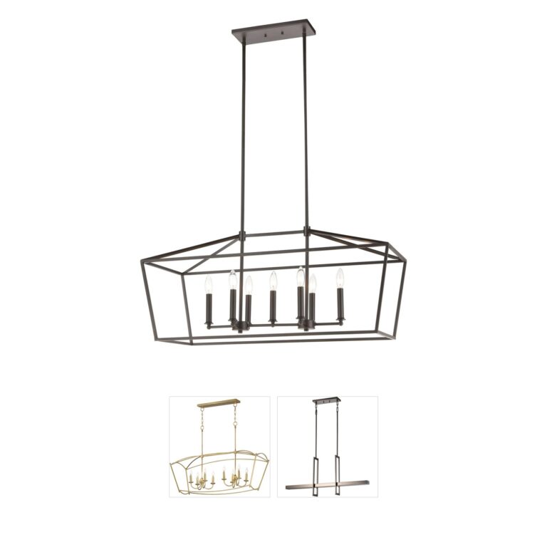 Atlas Lighting & Home Fairfax 7-Light Oil Rubbed Bronze Linear Chandelier