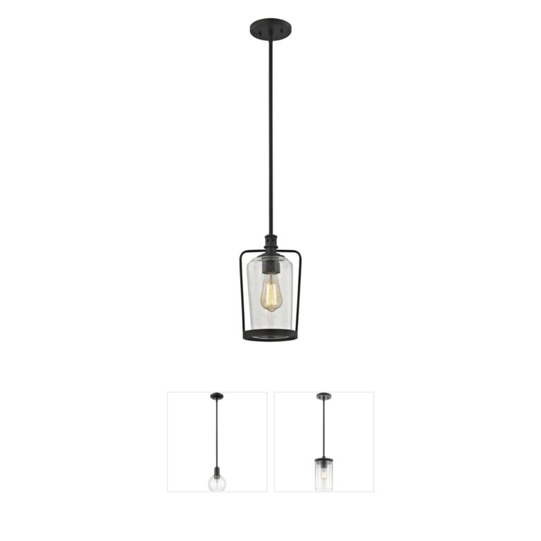 Atlas Lighting & Home Hamel Seeded Glass Mini Pendant