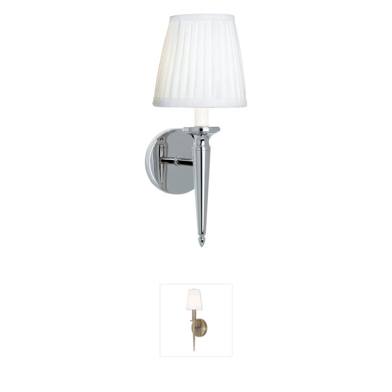 Atlas Lighting & Home Georgetown Polished Nickel Brass Wall Sconce