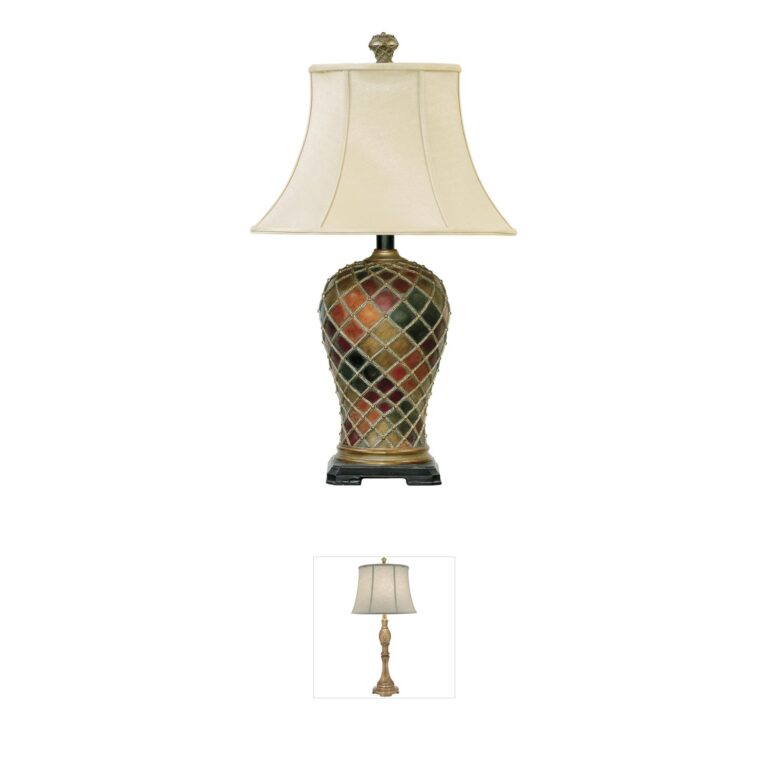 Atlas Lighting & Home Joseph Multicolor Resin Table Lamp