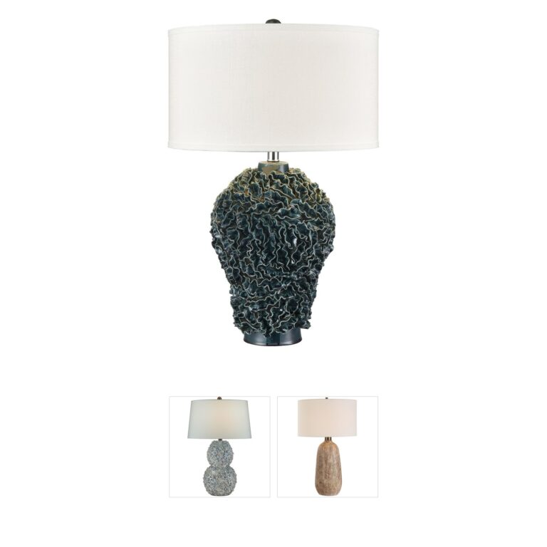 Atlas Lighting & Home Larkin Green Glaze Ceramic Table Lamp
