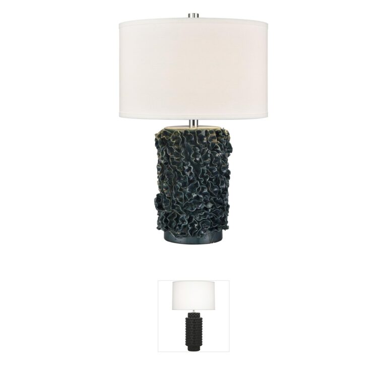 Atlas Lighting & Home Larkin Green Glazed Ceramic Table Lamp