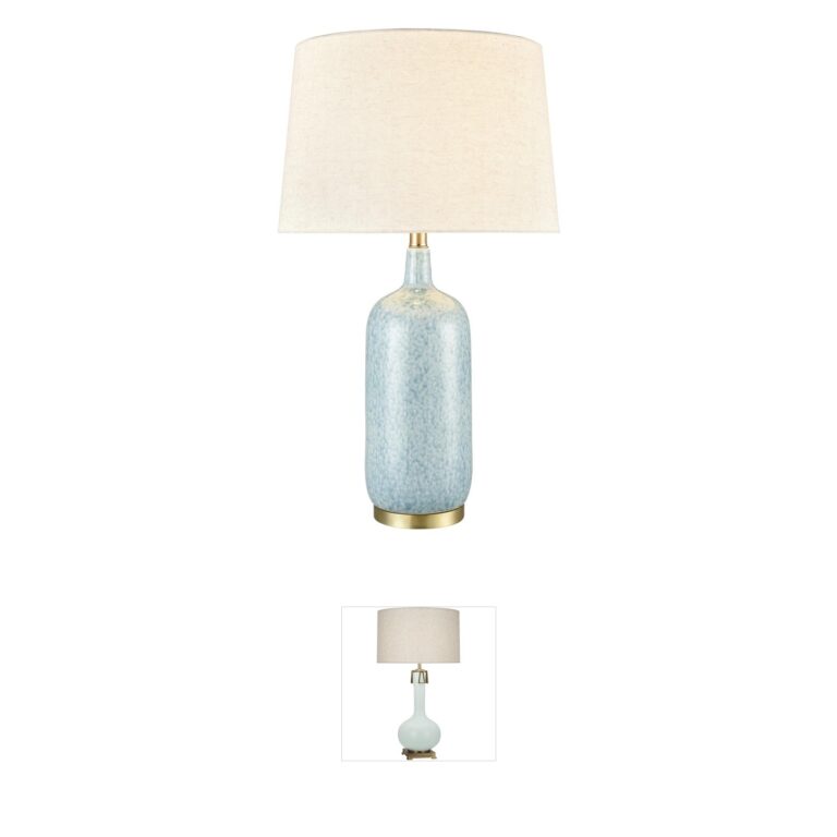 Atlas Lighting & Home Port Isabel 28" Blue Ceramic Table Lamp
