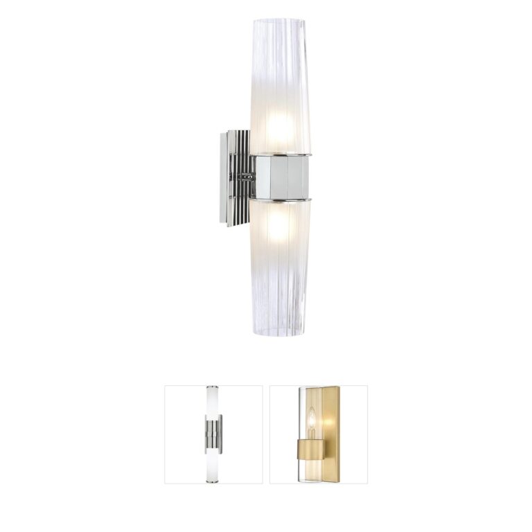 Atlas Lighting & Home Icycle Chrome Steel Frosted Glass Wall Sconce