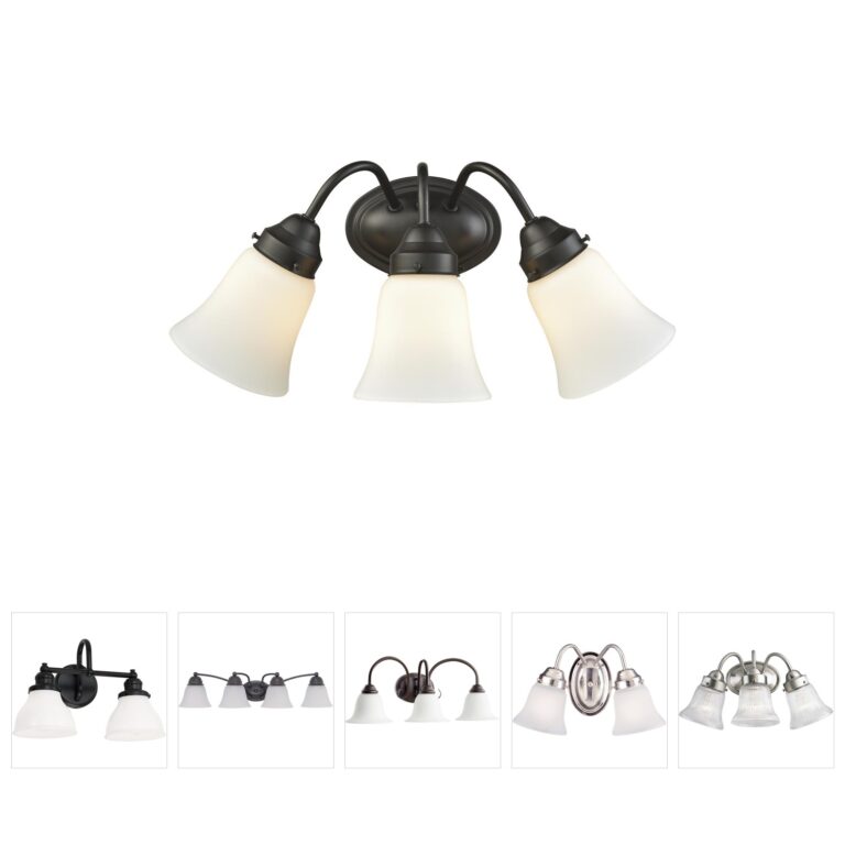 Atlas Lighting & Home Califon 3-Light Oil Rubbed Bronze Metal Vanity Light with Frosted White Glass
