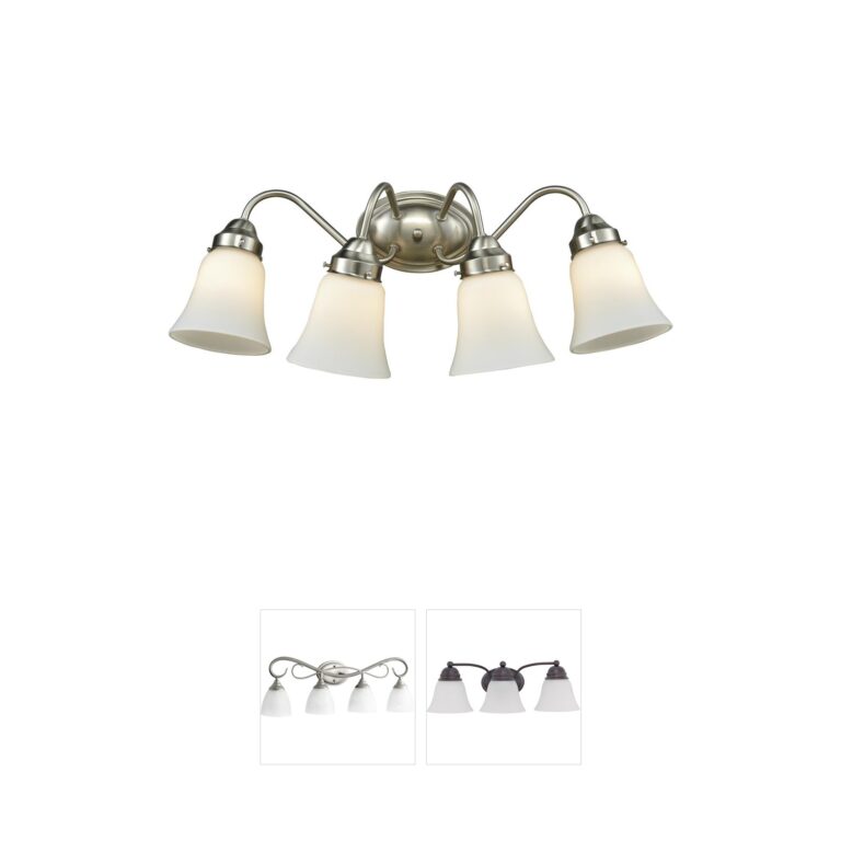 Atlas Lighting & Home Califon 23-inch 4-Light Brushed Nickel Vanity Light