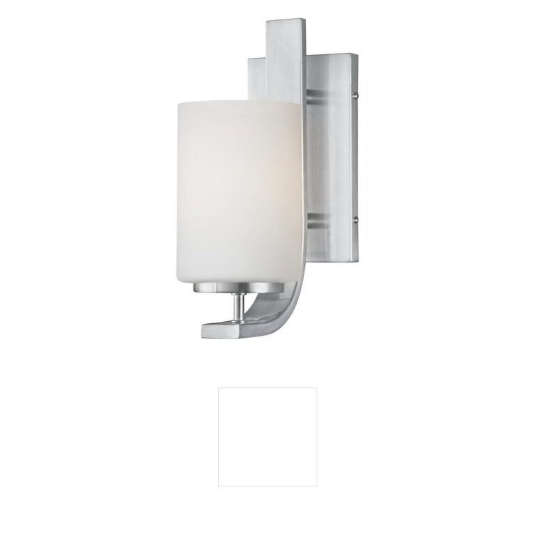 Atlas Lighting & Home Pendenza Brushed Nickel Metal Sconce