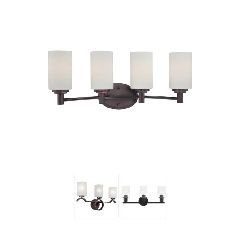 Atlas Lighting & Home Pittman 4-Light Sienna Bronze Vanity Light