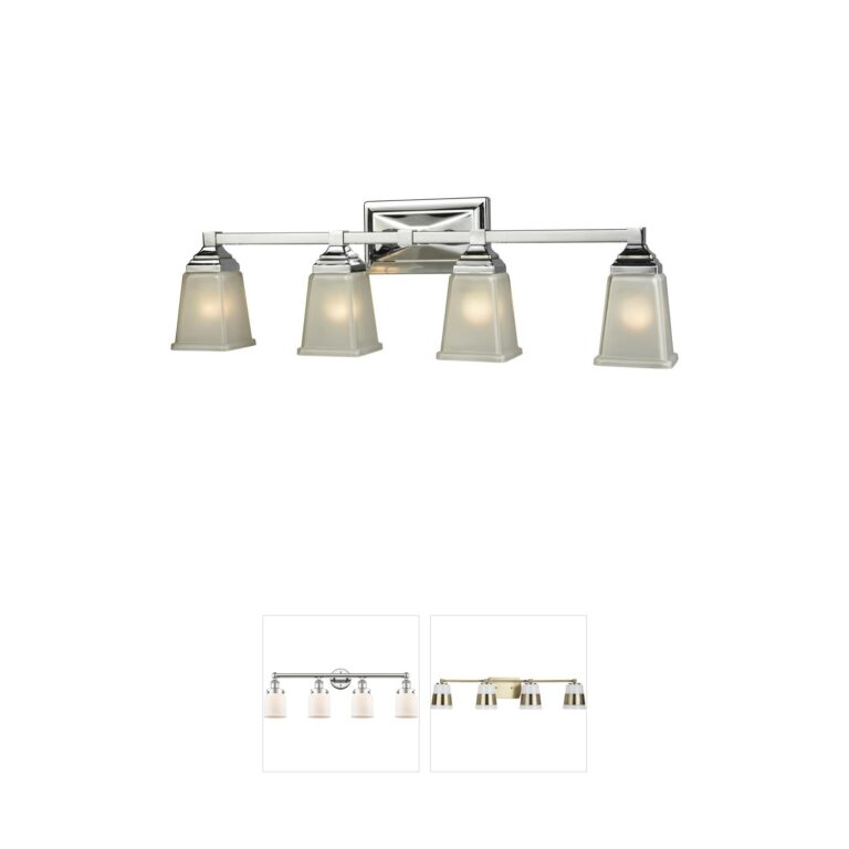 Atlas Lighting & Home Sinclair 30-Inch 4-Light Polished Chrome Vanity Light