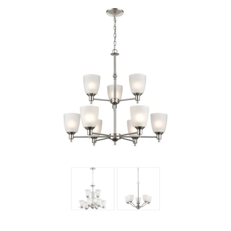 Atlas Lighting & Home Jackson 9-Light Tiered Chandelier