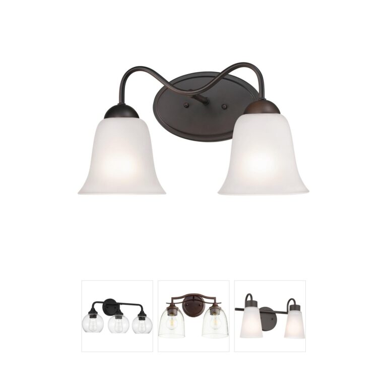 Atlas Lighting & Home Conway 15-Inch 2-Light Bronze Vanity