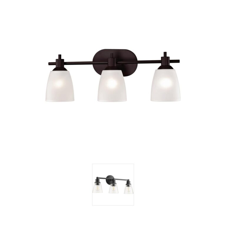 Atlas Lighting & Home Jackson 22-Inch 3-Light Oil Rubbed Bronze Vanity Light