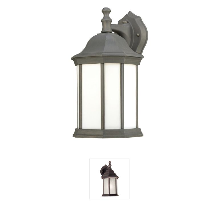 Atlas Lighting & Home Hawthorne Metal & Frosted Glass Outdoor Wall Sconce