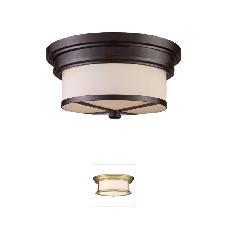Atlas Lighting & Home Flushmounts 13" Oiled Bronze Light