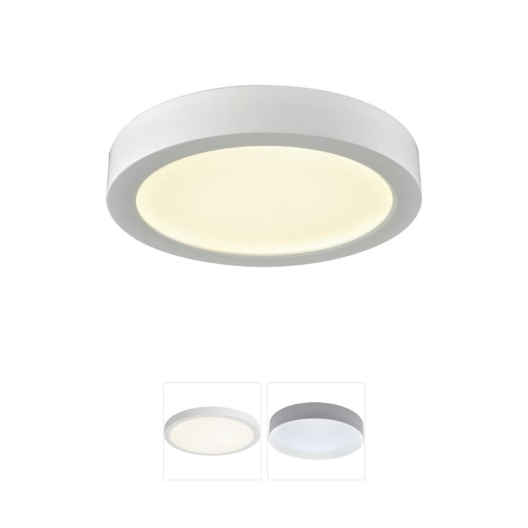 Atlas Lighting & Home Titan 6" White Integrated LED Flush Mount