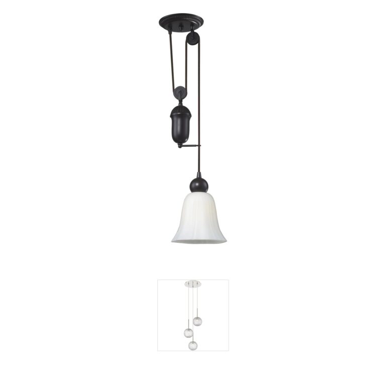 Atlas Lighting & Home Farmhouse Glass Mini Pendant