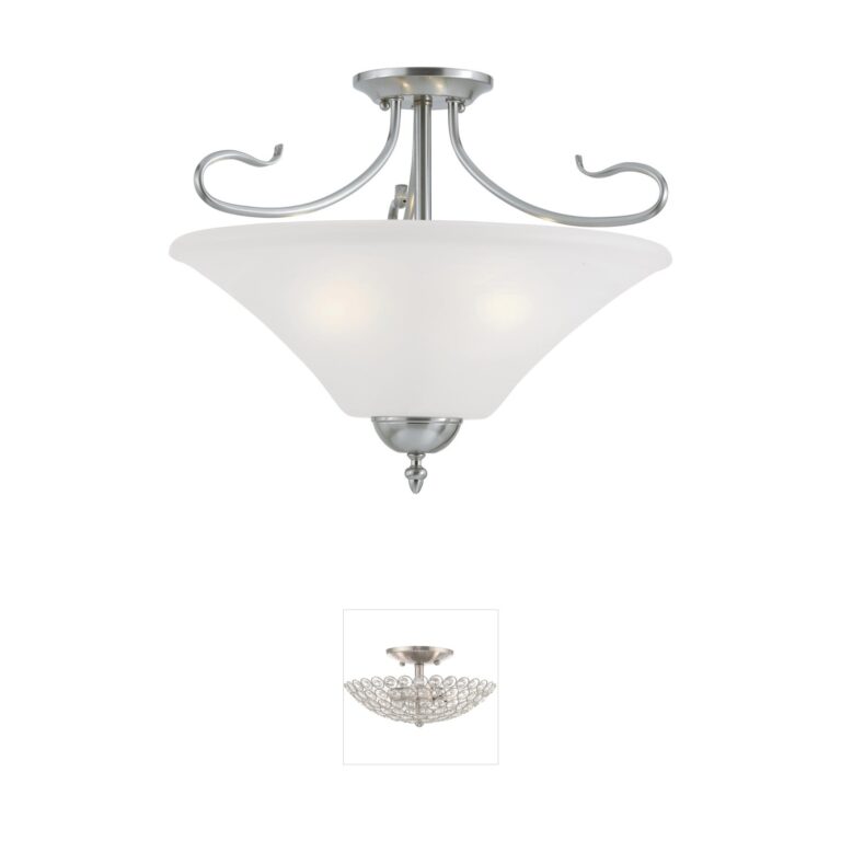 Atlas Lighting & Home Elipse Brushed Nickel 3-Light Pendant
