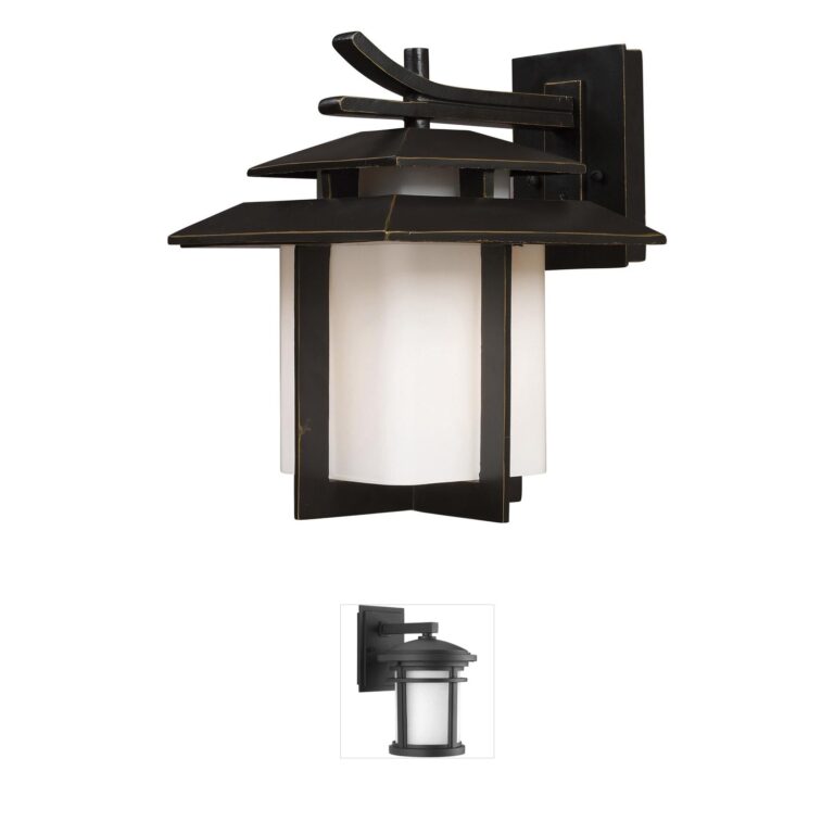 Atlas Lighting & Home Kanso Aged Bronze Aluminum Outdoor Wall Sconce