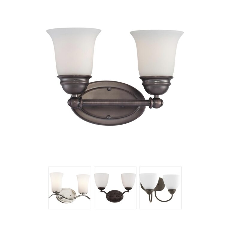 Atlas Lighting & Home Bella 13" 2-Light Oiled Bronze Vanity Light