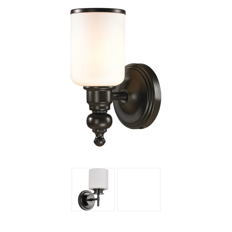 Atlas Lighting & Home Bristol Way Oil Rubbed Bronze Frosted Glass Sconce