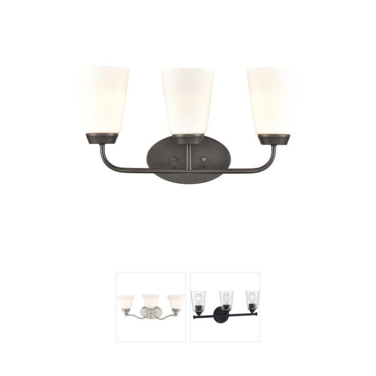 Atlas Lighting & Home Winslow 3-Light Oil Rubbed Bronze Vanity Light