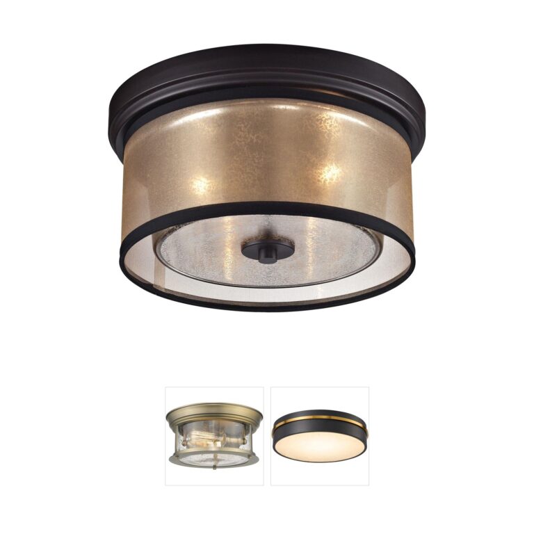 Atlas Lighting & Home Diffusion Oil Rubbed Bronze Drum Flush Mount