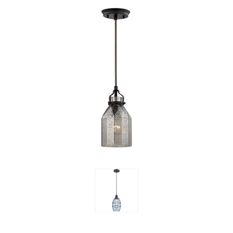 Atlas Lighting & Home Danica Mercury Glass Mini Pendant